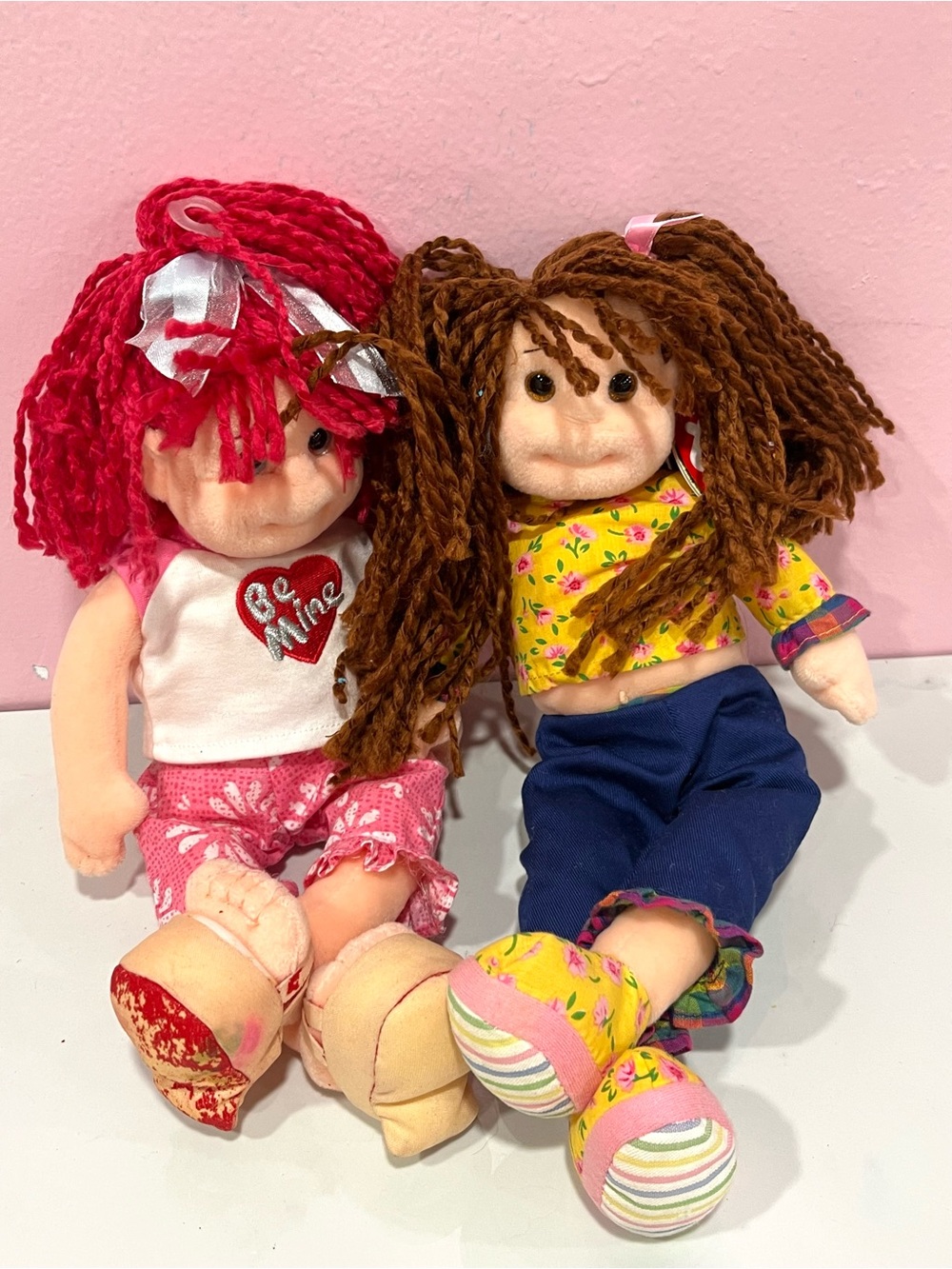 Ty Beanie Boppers Doll Pink & Brown Plush.
